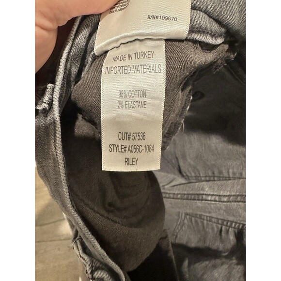 Women’s AGOLDE Sz 31 Light Fade Black Straight Leg Jean High Rise Denim EUC - Picture 4 of 4